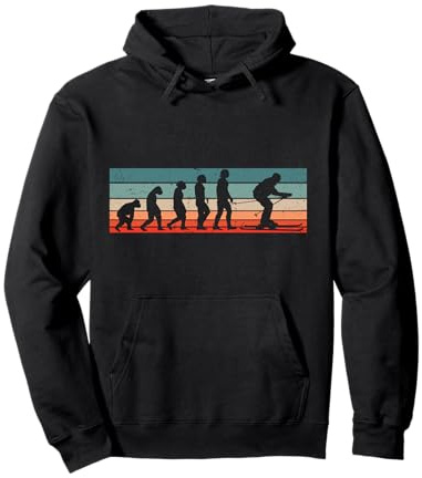 Retro Ski Skifahrer Wintersport Kinder Jungs Männer Pullover Hoodie