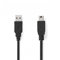 Nedis USB-Kabel | USB 2.0 | USB-A Stecker | USB Mini-B 5 pin Stecker | 480 Mbps | Vernickelt | 1.00 m | Rund | PVC | Schwarz | Label