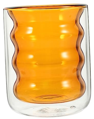EXCEART Doppelwandiges Caterpillar-glas Kaffeebecher Doppelwandige Tassen Aus Glas Wasserbecher Biergläser Vintage Trinkgläser Kaffeetassen Aus Glas Trinkbecher Aus Glas Haushalt Milchtee