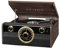 Victrola Metropolitan Mid Century - Reproductor de Discos Bluetooth 4 en 1 y Centro Multimedia con Altavoces Integrados, Tocadiscos de 3 velocidades, Radio Am/FM, transmisión inalámbrica de música