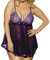 Générique Lingerie Sexy Femme Coquine Hot Tenue Sexy Nuisette Tenue Sexy Femme Tenue Sexy Lingerie Femme Dentelle Robe Sexy Femme Coquine Érotique Ensemble Lingerie (Violet, 5XL)