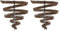 NYX Professional Makeup Augenbrauenstift, Micro Brow Pencil, Beidseitig mit ausdrehbarem Augenbrauenstift und Bürstchen, Vegane Formel, Farbton: Brunette (Packung mit 2)