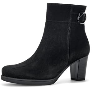 Gabor Damen Ankle Boots, Frauen Stiefeletten,Moderate Mehrweite (G),uebergangsschuhe,uebergangsstiefel,Bootee,schwarz(Micro/Uni),38 EU / 5 UK