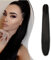 Dcbaboo Pferdeschwanz Haarteil Zopf Extension mit Klammer Glatt Lang Ponytail Extensions Haarverlängerung Clip Synthetik Gerade Pferdeschwanz Haarextension Zopf, 55cm Natürlich Schwarz