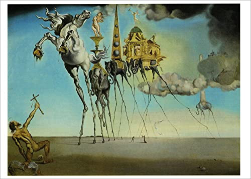 Kunstkarte Salvador Dalí Die Versuchung des Hl. Antonius