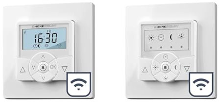 HOMEPILOT Zeitschaltuhr premium smart + 1x classic, Smart-Home Rollladenschalter für Rollladenmotor