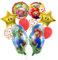 Heartsking Ma-rio Luftballons Geburtstag, 10pcs Geburtstag Deko Luftballons Set, Folienballon Deko, Ma-rio Deko Balloons Jungen Mädchen für Kindergeburtstag Party Supplies Deko