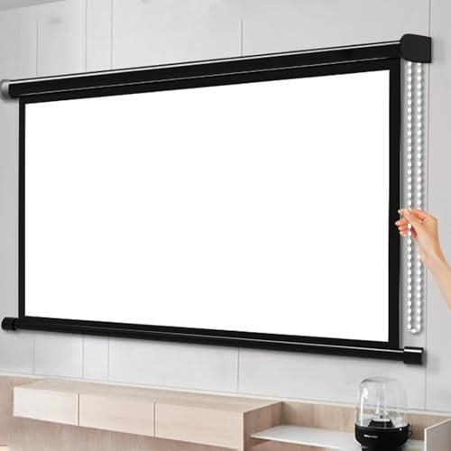 GFYHTN Projektionsleinwand Outdoor 60 Zoll HD 16:9 Portable Beamer Leinwand Keine Falten Projektor Leinwand Leicht Zu Reinigender