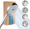 Nafall Pommeau Douche Haute Pression - Universelle 130 Mm Douchette Douche Salle de Bain, Shower Head à Main à 4 Jets, Avec Buse en Silicone Anti-Colmatage, Taille Universelle G1/2