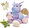 MorisMos riesen Drache Kuscheltier XXL mit Baby im Bauch, groß Triceratops Plüschtier Stofftier, riesen Triceratops Geburtstag Geschenk Kinder