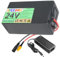 FREEDOH 24V Lithium Battery 24V 5Ah 7.5Ah 10Ah 12.5Ah 15Ah 17.5Ah 20Ah 22.5Ah Lithium-ion Battery for 0-550W Motor with Charger,24V5Ah
