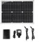 Besttoolifes Sistema de bomba solar de fuente de 20 W con almacenamiento de batería CC 12 V 800 L/H, motor sin escobillas, panel ultrafino para jardín, piscina, pecera, estanque, acuario