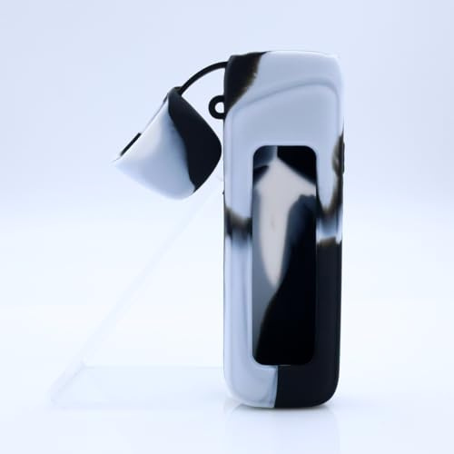 WratryParts Silicone Case Compatible with Uwell Caliburn G4 Pro Kit | Protective, Durable Skin, Sleeve, Cover, Wrap, Gel, Case, Shield (Black White)
