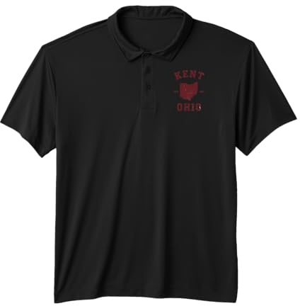 Kent Ohio Est 1867 Vintage Travel Performance Polo Shirt