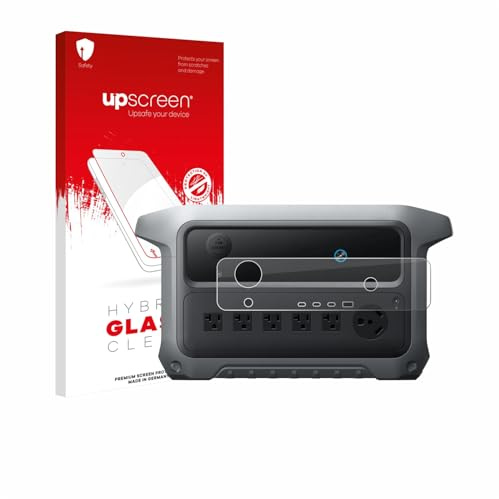 upscreen Schutzglas für Anker SOLIX C2000 Gen 2 | Transparenter Displayschutz Made in Germany Klare 9H Schutzfolie Glas-Folie Montage-Set Anti-Fingerprint