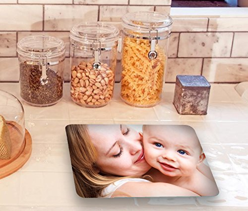 Personalised Glass Worktop Saver/Protector Chopping Board - 28 x 20cm Gift for Mother's Day/Birthdays/Wedding