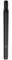 Perfeclan Fahrradsattelstütze 28,6 mm Sattelstange Kerzensattelstütze, 45 cm schwarz