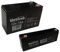 12 V 7 Ah + 12 V 2,2 Ah Kit batterie au plomb pour antivol systèmes de sécurité et de vidéosurveillance