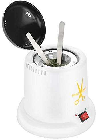 Nagelsterilisator Nail Art Tools, Hochtemperatur-Desinfektionsmaschine, Reinigungstopf für Maniküre Salon Tattoo Nipper Sterilisationsgeräte mit Quarzsand(EU)