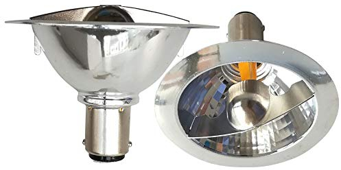 LED-Reflektorlampe Ar70 3W Wechselstrom12V Ba15d 4000K neutrale Spot-Lampe entspricht 25 W Halogen-Leuchtmittel für drinnen und draußen Zuhause Büro kommerzielle Schienenleuchte 24° Strahl, 2 Stück