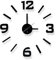 Reloj de Pared Grande sin Marco - Reloj Decorativo con Piezas Autoadhesivas - Goma EVA - Movimiento Silencioso - Estilo Moderno - Ideal para Hogar u Oficina - Diámetro Recomendable 60 cm - Aktual