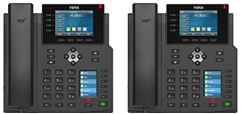 Fanvil X5U Téléphone IP haut de gamme 16 lignes SIP double port Gigabit avec PoE intégré