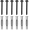 ELIVED Lag Bolt Kit for Mounting TV Wall Bracket into Wood or Concrete Wall, Sturdy Anchors Included, High Strength Lag Bolt, Mount TV Wall Mount into Brick Wall with Wall Plugs, EV034