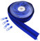 Cerniera a spirale lunga in nylon 5#, 10 metri, con 20 cursori per cerniera per accessori di abbigliamento fai da te e cucito (20 colori) (blu)