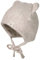 maximo GOTS Baby-Mütze, Öhrchen Fleece, Bindeband Made in Germany Baumwollfleece