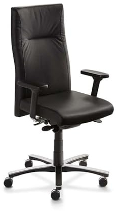 Froschkönig24 Drehsessel Sessel myNEW Vision XXL mit D-Armlehnen Schwarz