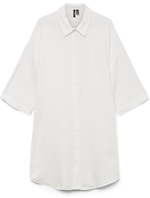 VERO MODA Women's Vmnatali 3/4 Long Overshirt WVN Ga SPE Shirt