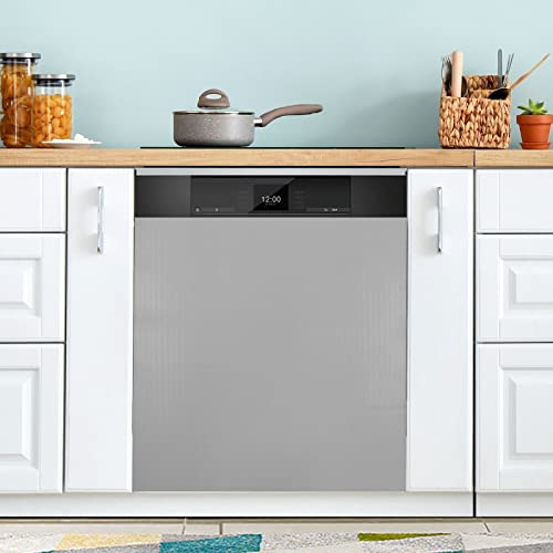 Gray Dishwasher Magnet Cover Refrigerator Panel Decal Deco for Cabinet Kitchen Laundry Room Gift 23 x 26