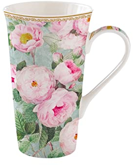 Easylife - Coffret MUG en Porcelaine 600 ML Roses en Bloom
