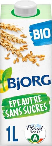 BJORG - Boisson Épeautre - Sans sucres ajoutés - Boisson végétale bio - Pauvre en Acide Gras Saturés - 1L