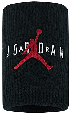 Nike Unisex – Erwachsene Jordan Jumpman Terry Wristband 2PK Gelenkband 2er, Gym red/Black/Gym red, one Size