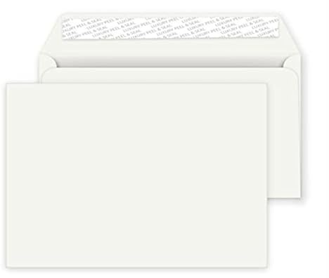 C5 (162x229mm) Coloured Envelopes for A5 Greeting Cards Wedding Invitations & Crafts Pack of 10 (White Peel & Seal)