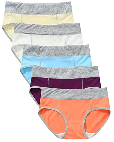 DUHGBNE Crema Depilatoria Parti Intime Mutande Panties Patchwork Knickers Donne Bikini Slip 5pc Biancheria Intima Vestito