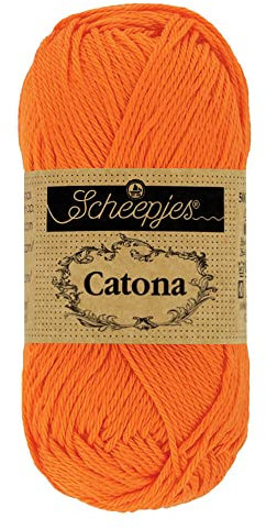 Scheepjes - Scheepjes Catona 281 Tangerine Yarn - 10x50g