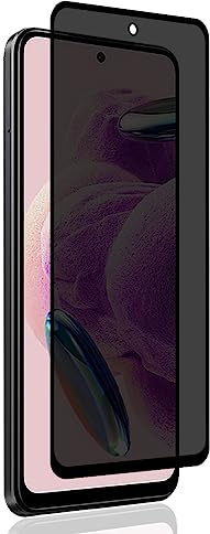 Yiunssy Protector de pantalla Privacidad para Xiaomi Redmi Note 12S Cristal Templado, Cobertura Completa/Dureza 9H,Anti Espía Privacy Vidrio Templado para Xiaomi Redmi Note 12S