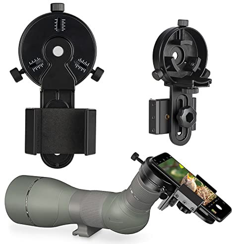 Celticbird Upgrade Smartphone Scope Adapter Spotting Scope Phone Adapter - Telescope Phone Mount for Spotting Scopes & Binoculars & Monocular & Telescope & Microscope
