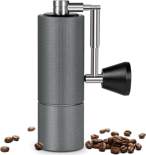 TIMEMORE Kastanienbraune C2-Kaffeemühle, faltbar, grau, vielseitig für Espresso, French Press & Pour Over, verstellbare Mahlgettings, perfekt für Enthusiasten, genießen Sie idealen Espresso und