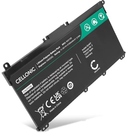 CELLONIC Akku kompatibel mit HP Pavilion 15-EG, Pavilion 15-CR, P15-EH, 255 Gen 9, 255 Gen 8, 240 Gen 9, 245 Gen 9, HW03XL 11.4V 4150mAh