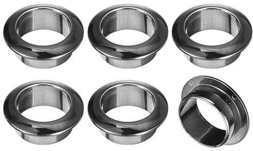 sourcing map 6Pcs Cable Hole Cover, 1 inch(25mm) ABS Office Desk Cable Wire Cord Grommet Cable Cord Organizer for Office Desktop Wire, Black