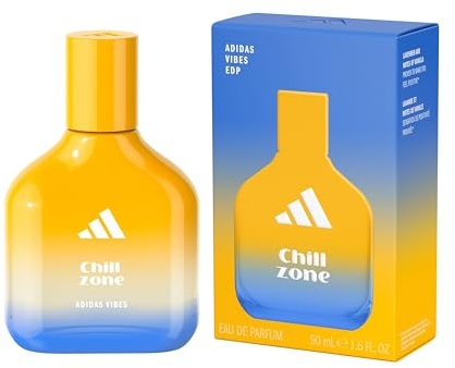adidas Vibes Chill Zone Eau de Parfum, Per tutti, Rilassante e confortevole, Profumo a lunga durata, Lavanda e Vaniglia 50 ml