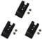 Fivetwofive 30Pcs 56X25mm Double Holes Metal Spring Belt Sheath Clip Clasp Buckles Accessories with 8mm Cap Studs Screws