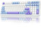 AULA F99 Gaming Tastatur Kabellos,3 Modus 2.4GHz/Type-C/BT5.0 Mechanische Tastatur mit Fünfschichtige Polsterung Struktur,RGB,8000 mAh,QWERTY,Hot-swap Custom Keyboard Mechanical (Blau-Violett)