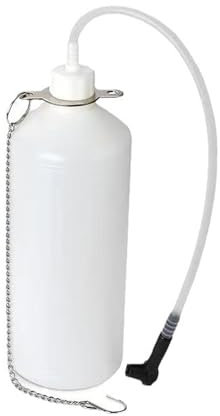 IUSOT 1L Bremsflüssigkeitsbehälter Mit 60CM Schlauch, Bremsflüssigkeitswechselgerät, Bremsflüssigkeits-Auffangflasche, Geeignet für die meisten Entlüftungsschrauben zum Sammeln von Bremsflüssigkeit