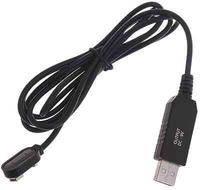 XAGMODSHN Professional USB to 9V Battery Charging Cable with Indicator Light 5V Boost to 9V Voltage Converter 1.5M/5FT Length