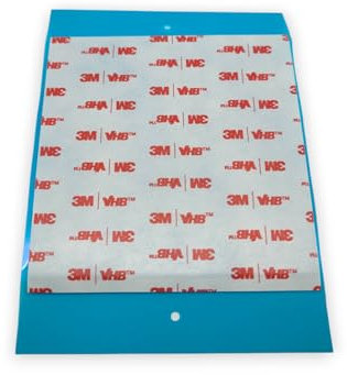 3M Klebeband transparente doppelseitige Klebepads VHB 4910 EXTRA STARK mit Abziehlasche (100mm x 100mm - 5 Stück)