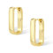 Gold Ohrringe Damen, Kleine Eckig Creolen Klobige Ohrringe Hypoallergen Kleine Dicke Ohrring Breite Huggie Creolen Ohrring fur Damen Mädchen